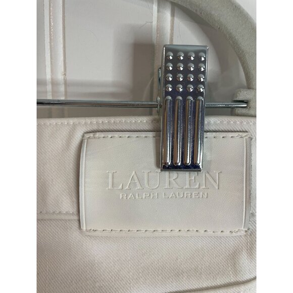 Lauren Ralph Lauren Womens White Premier Straight Cropped Jeans Size 8 - Picture 6 of 14